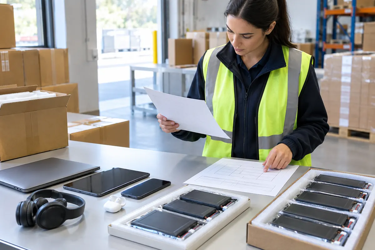 Illustrative freight-planning concept for battery cargo